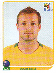 Lucas Neill Australia samolepka Panini World Cup 2010 #281